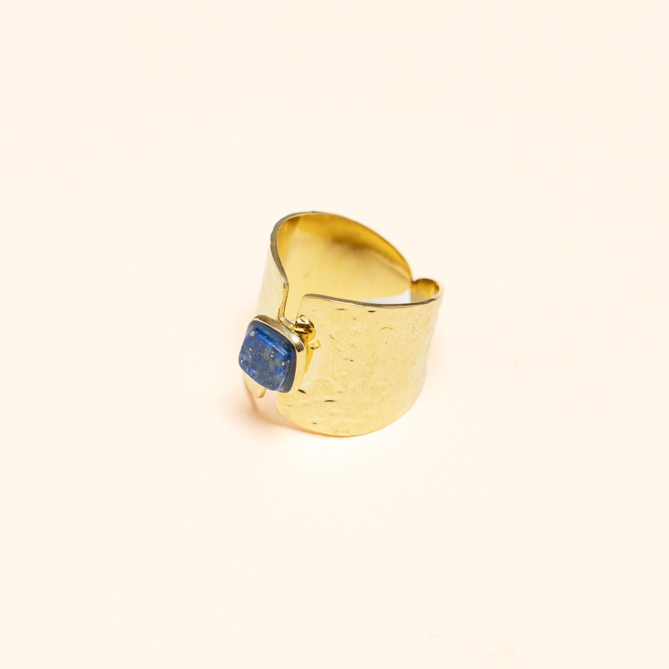 Bague Sélije en acier inoxydable doré à l'or fin — vue 4