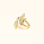 Bague Kezia en acier inoxydable doré à l'or fin — vue 4