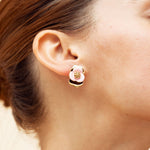 Boucles Shira en acier inoxydable doré à l'or fin — vue 3