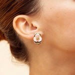 Boucles Shira en acier inoxydable doré à l'or fin — vue 2