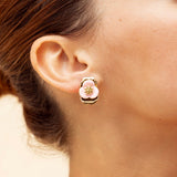 Boucles Shira en acier inoxydable doré à l'or fin — vue 2