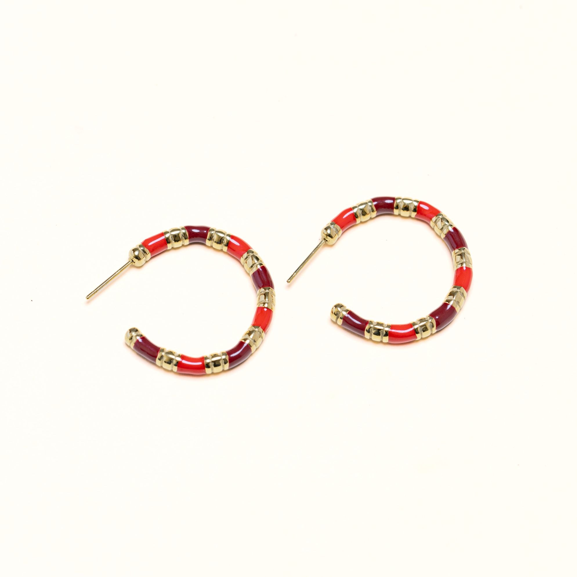 Boucles Yael en acier inoxydable doré à l'or fin — vue 3