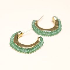 Boucles Ida en acier inoxydable doré à l'or fin