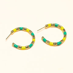 Boucles Emiko en acier inoxydable doré à l'or fin