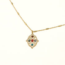 Collier Riny en acier inoxydable doré à l'or fin
