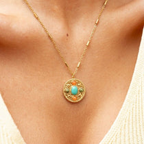 Collier Karine en acier inoxydable doré à l'or fin