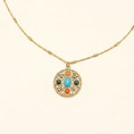 Collier Karine en acier inoxydable doré à l'or fin — vue 2