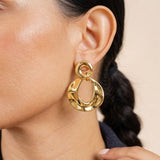 Boucles Mayane en acier inoxydable doré à l'or fin